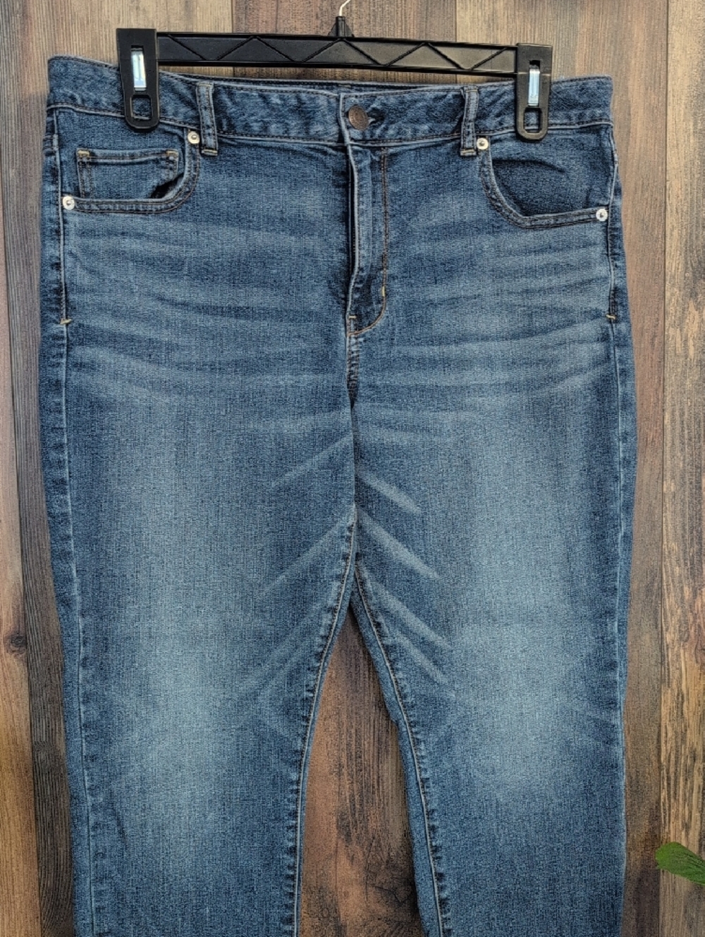 American Eagle Vintage Hi Rise Skinny Super Stretch Crop Jeans 18 W259 - Picture 2 of 8